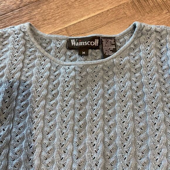 Wainscoll Blue Knitted Sweater - Picture 3 of 4